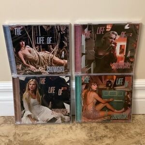 Taylor Swift NEW The Life of a Showgirl 4 CD Limited sealed Elizabeth TLOAS